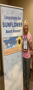 Sunflower award recipient