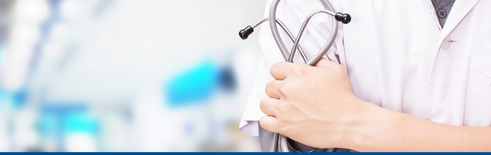 Doctor holding a stethoscope