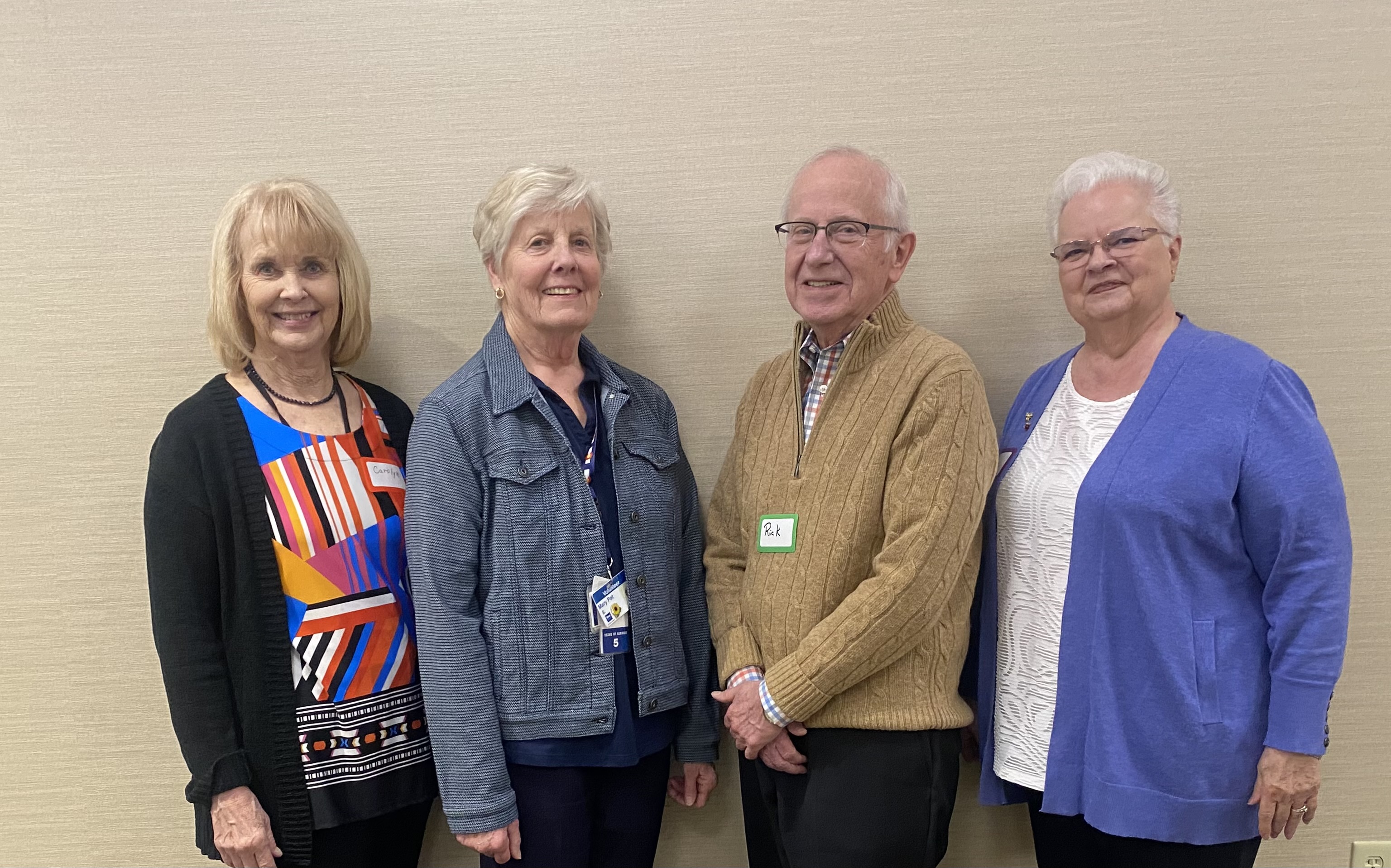 From Left to Right:  Carolyn Koontz, MaryPat Shepherd, Rick Moore, Yvonne Keffer