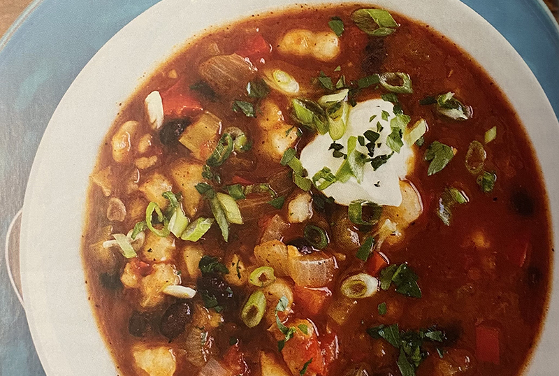 Black Bean Hominy Chili