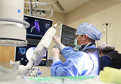 Dr. Christopher Huffer uses the ION Robotic System