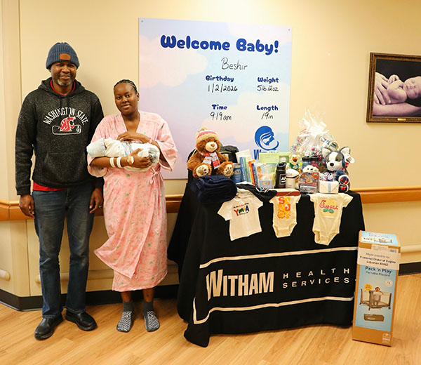 Witham welcomes the first baby of the New Year